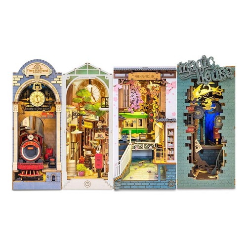 Rolife diy book nook kit - rolife, 3d